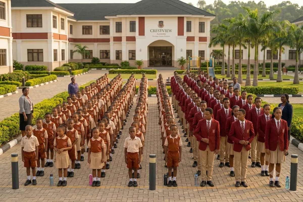 Crestview Academy assembly ground